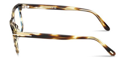 Tom Ford FT6080-B Tortoise glasses - Tortoise - Side View
