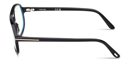 Tom Ford FT6082-B Black glasses - Black - Side View
