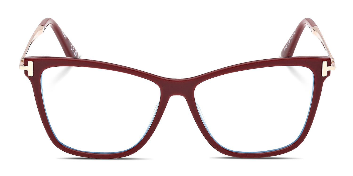 Tom Ford FT6097-B Red glasses - Red - Frontal View