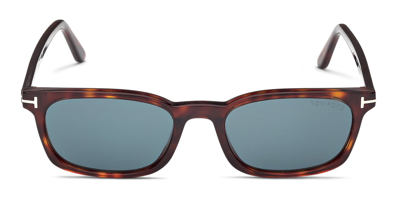 Tom Ford FT1300 Red, Tortoise, Blue glasses - Blue / Tortoise - Frontal View