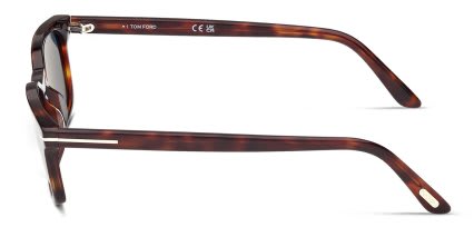 Tom Ford FT1300 Red, Tortoise, Blue glasses - Blue / Tortoise - Side View