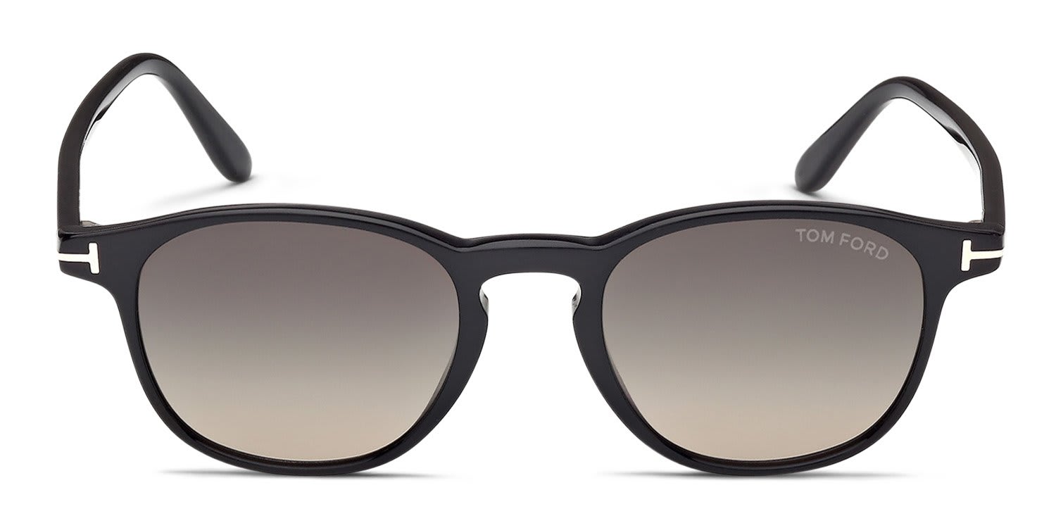 Tom Ford FT1302 Black, Gray glasses - Black / Gray - Frontal View