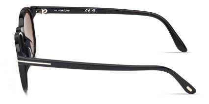 Tom Ford FT1302 Black, Gray glasses - Black / Gray - Side View