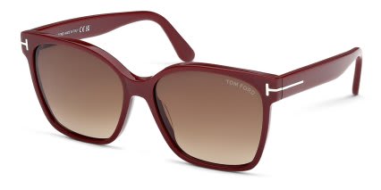 Tom Ford FT1312 Red, Brown glasses - Red / Brown - Angle View