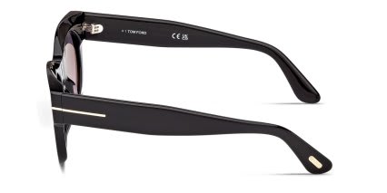Tom Ford FT1315 Black, Gray glasses - Black / Gray - Side View