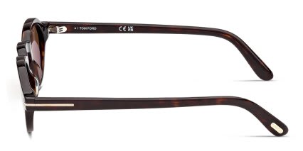 Tom Ford FT1332 Aristotele Tortoise, Brown glasses - Tortoise / Brown - Side View