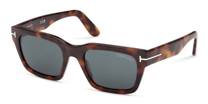 Tom Ford FT1333 Andy Beige, Tortoise, Blue glasses - Beige / Tortoise / Blue - Angle View
