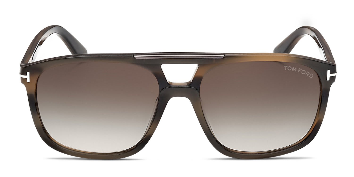 Tom Ford FT1338 Brianna Tortoise, Gray glasses - Tortoise / Gray - Frontal View