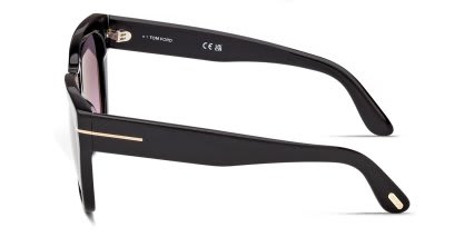 Tom Ford FT1343 Flynn Black, Gray glasses - Black / Gray - Side View