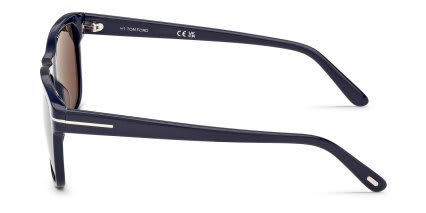 Tom Ford FT0698 Blue, Gray glasses - Blue / Gray - Side View
