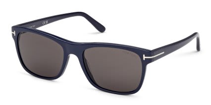 Tom Ford FT0698 Blue, Gray glasses - Blue / Gray - Angle View