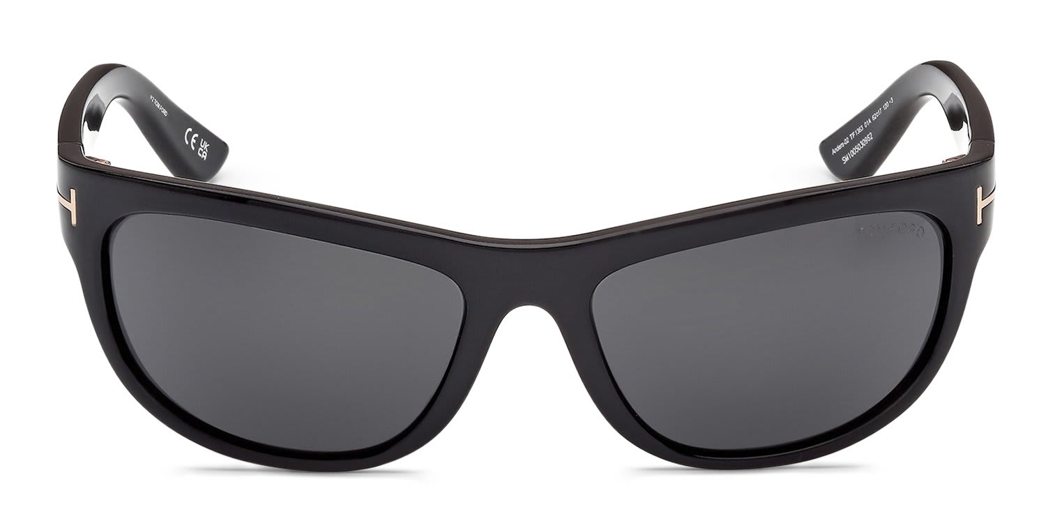 Tom Ford FT1363 Black, Gray glasses - Black / Gray - Frontal View