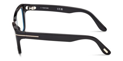 Tom Ford FT6132-B Black glasses - Black - Side View
