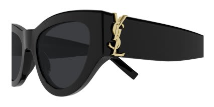 Saint Laurent SLM94 Black, Gray glasses - Black / Gray - Side View