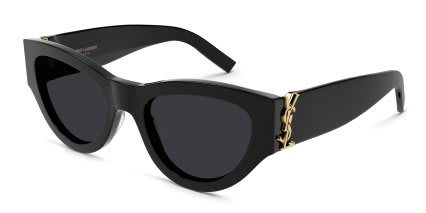 Saint Laurent SLM94 Black, Gray glasses - Black / Gray - Angle View