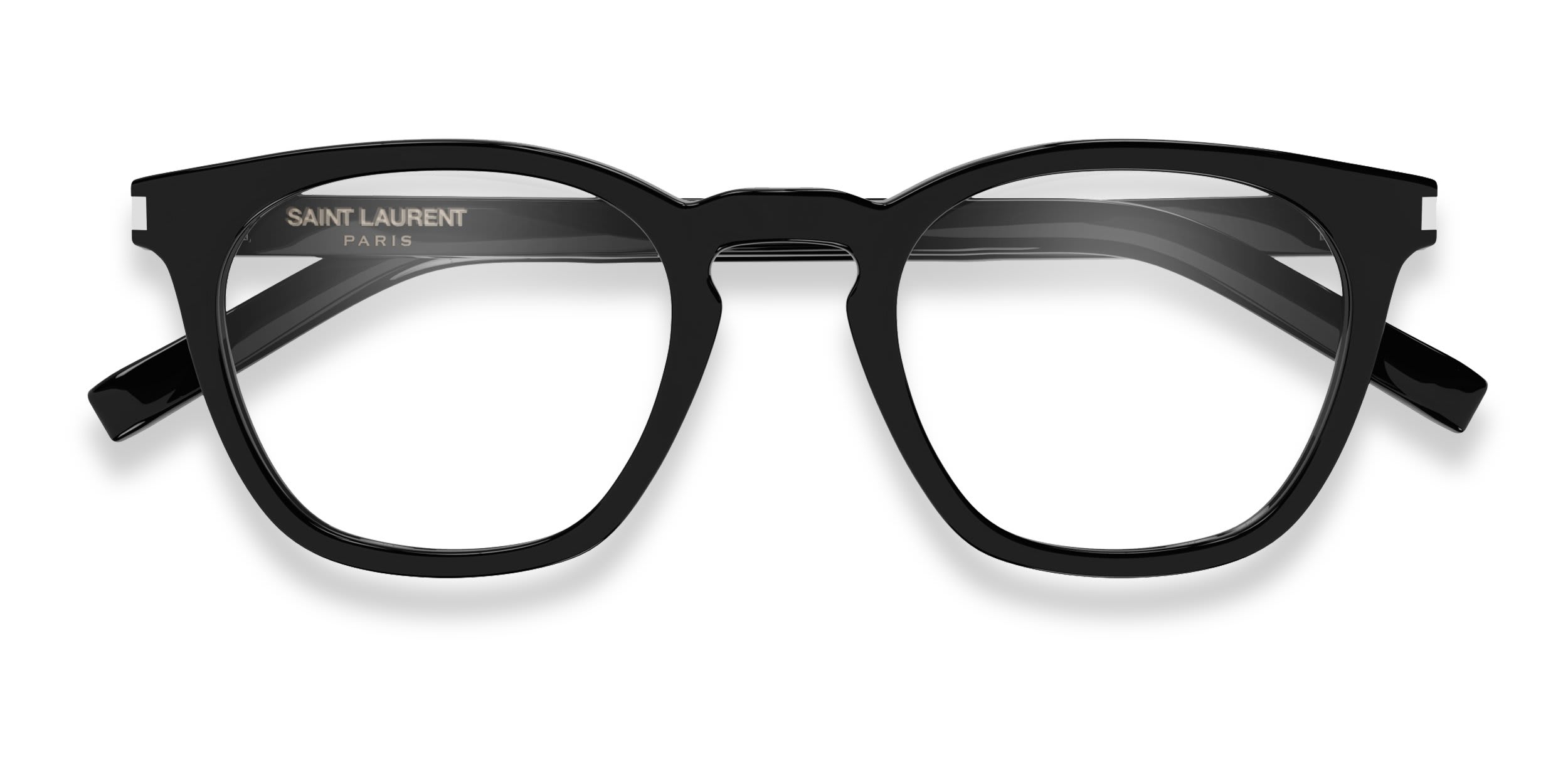 Saint Laurent SL28 Black glasses - Black - Frontal View