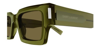 Saint Laurent SL572 Green, Brown glasses - Green / Brown - Side View