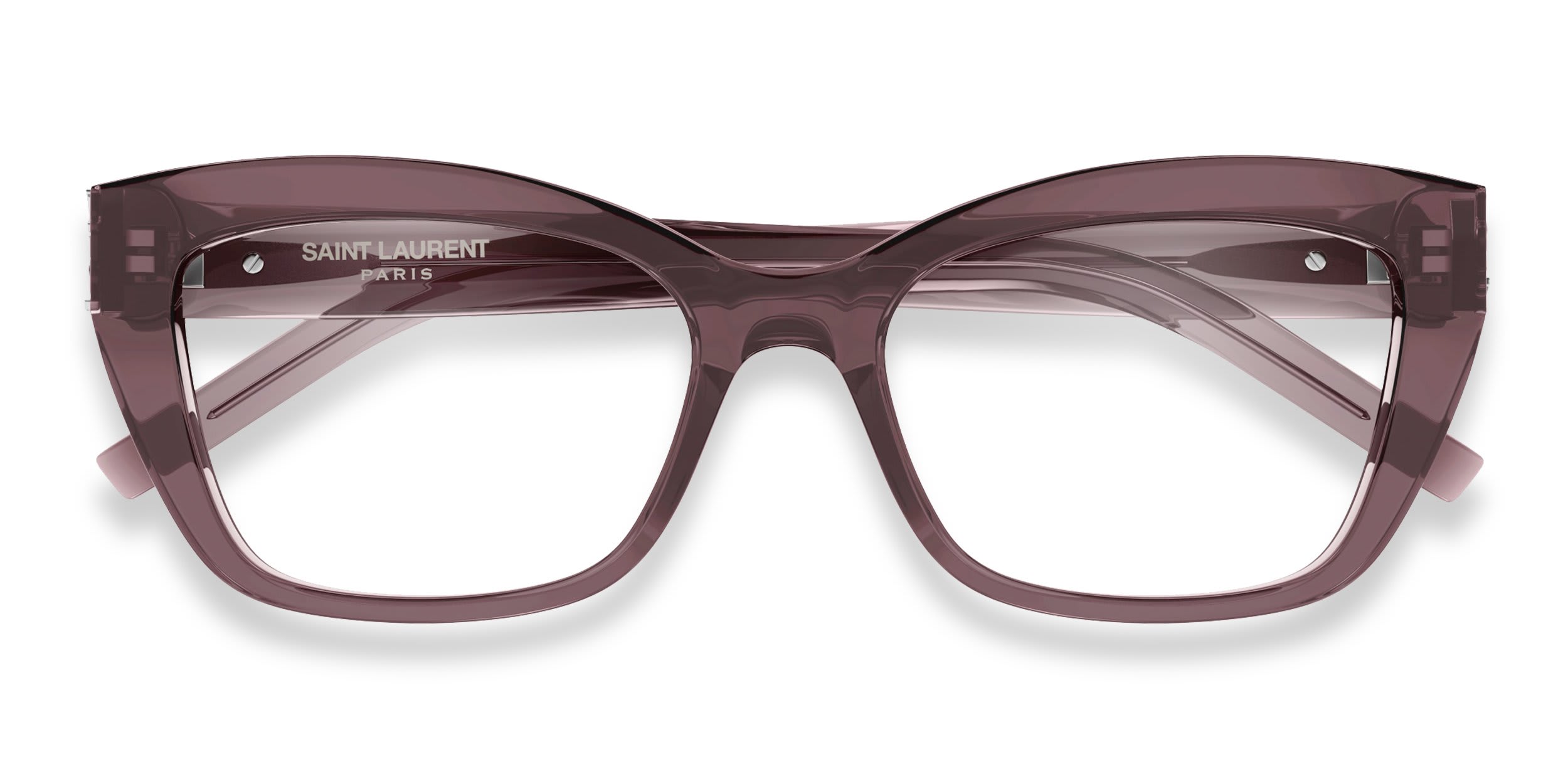 Saint Laurent SLM117 Brown glasses - Brown - Frontal View