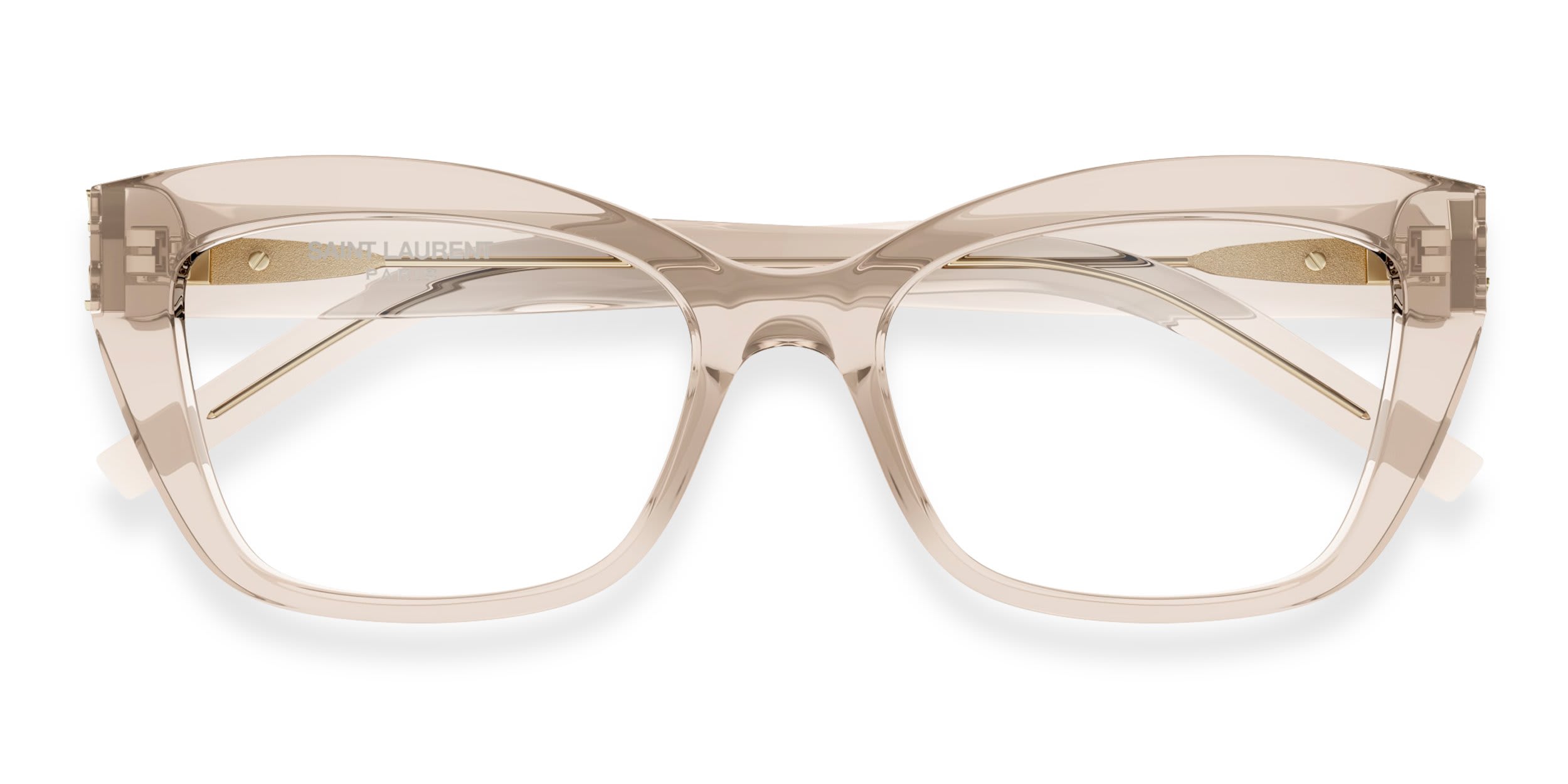 Saint Laurent SLM117 Beige glasses - Beige - Frontal View
