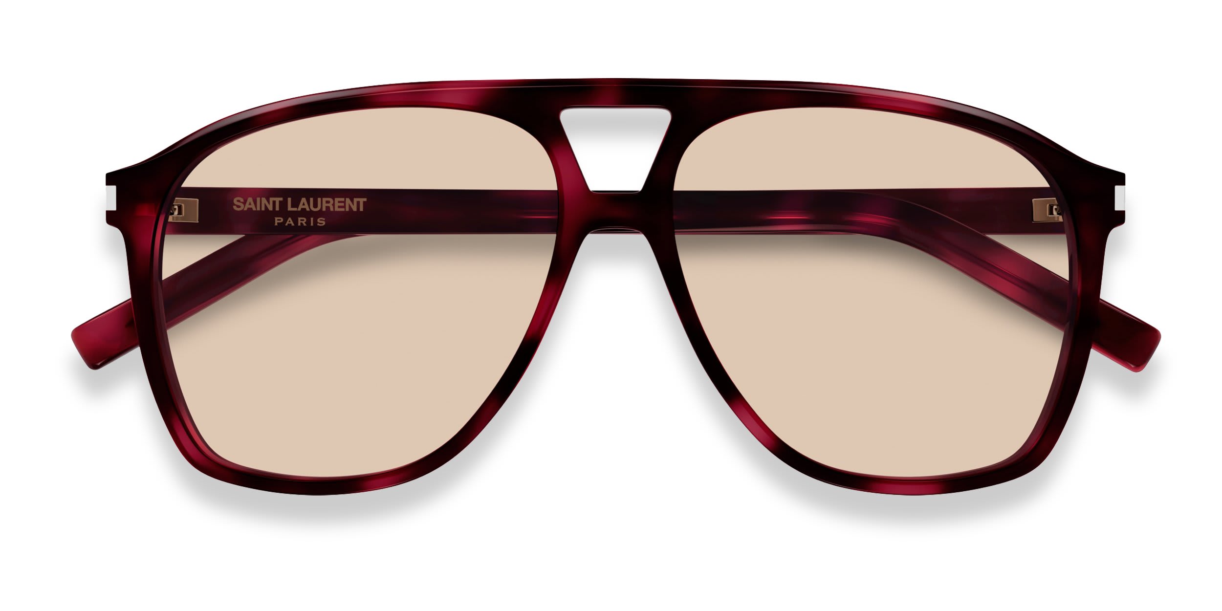 Saint Laurent SL596 Tortoise, Brown glasses - Tortoise / Brown - Frontal View