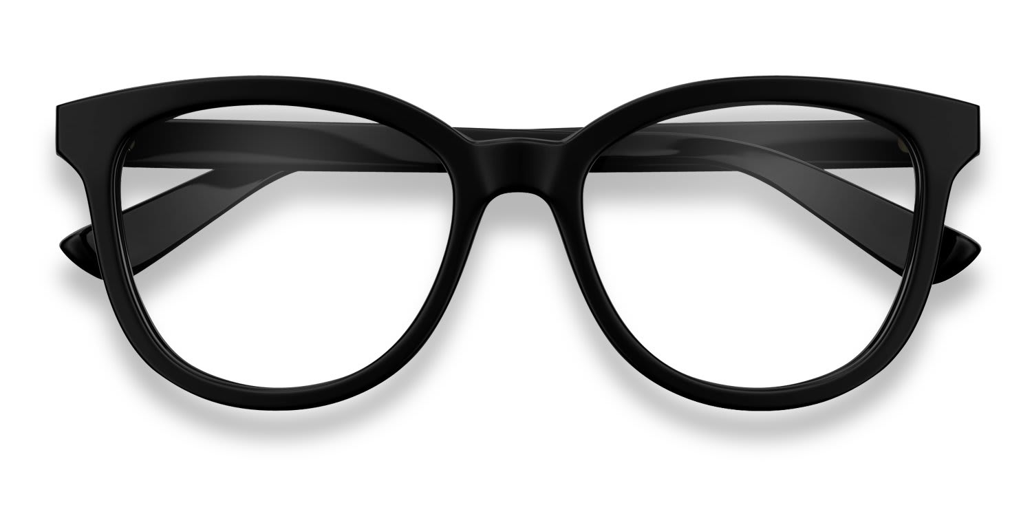 Gucci GG1687O Shiny Black glasses - Shiny Black - Frontal View