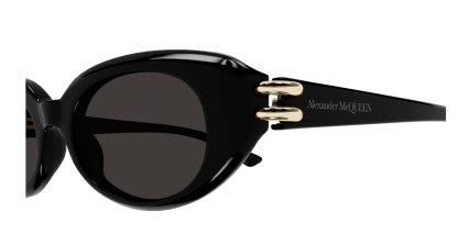 Alexander McQueen AM0469S Shiny Black glasses - Shiny Black - Side View