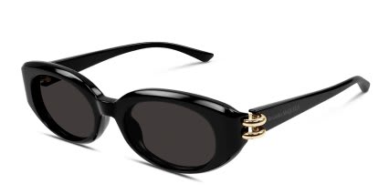 Alexander McQueen AM0469S Shiny Black glasses - Shiny Black - Angle View