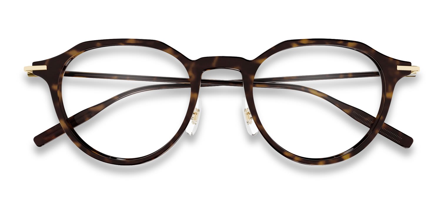 Mont Blanc MB0355O Tortoise glasses - Tortoise - Frontal View