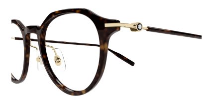 Mont Blanc MB0355O Tortoise glasses - Tortoise - Side View