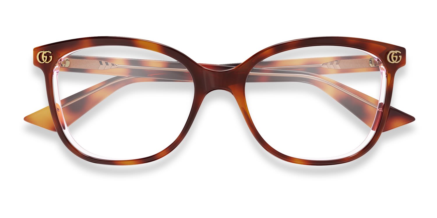 Gucci GG1816O Tortoise, Pink glasses - Tortoise / Pink - Frontal View