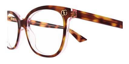 Gucci GG1816O Tortoise, Pink glasses - Tortoise / Pink - Side View