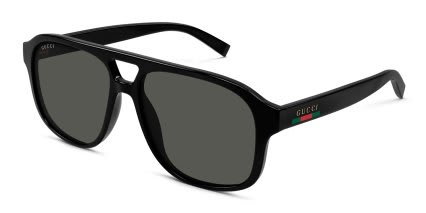 Gucci GG1856S Shiny Black glasses - Shiny Black - Angle View