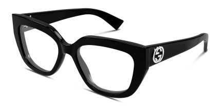 Gucci GG1847O Shiny Black glasses - Shiny Black - Angle View