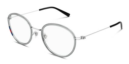 Gucci GG1851O Gray, Silver glasses - Gray / Silver - Angle View