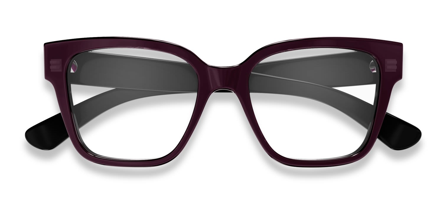 Gucci GG1791O Purple, Black glasses - Purple - Frontal View
