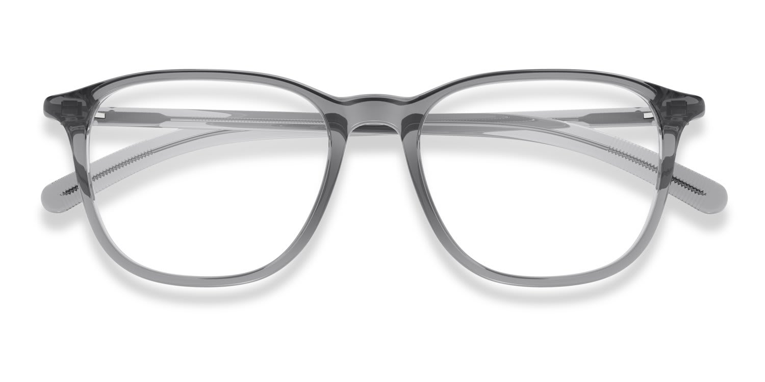Mont Blanc MB0386O Gray, Clear glasses - Gray / Clear - Frontal View