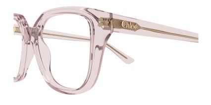 Chloe CH0293O Pink, Clear glasses - Pink - Side View