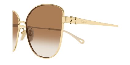 Chloe CH0306SK Gold, Brown glasses - Gold / Brown - Side View