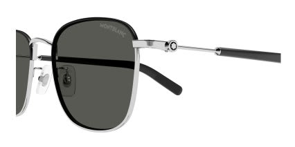 Mont Blanc MB0392SA Black, Silver glasses - Black / Silver - Side View