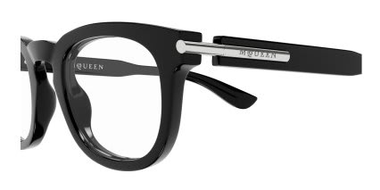 Alexander McQueen AM0498O Shiny Black glasses - Shiny Black - Side View