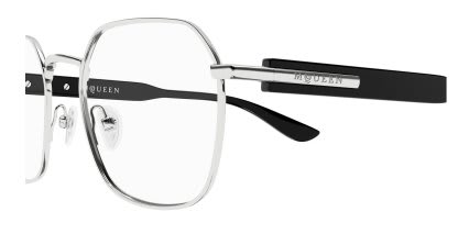 Alexander McQueen AM0499O Silver glasses - Silver - Side View