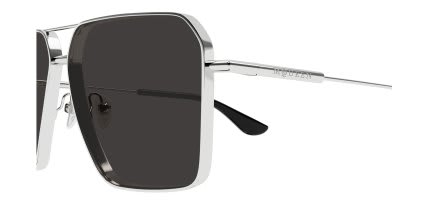 Alexander McQueen AM0500S Silver glasses - Silver - Side View