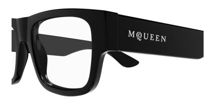 Alexander McQueen AM0511O Shiny Black glasses - Shiny Black - Side View