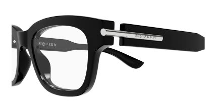 Alexander McQueen AM0497O Shiny Black glasses - Shiny Black - Side View