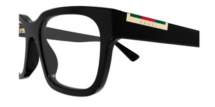 Gucci GG1961O Shiny Black glasses - Shiny Black - Side View