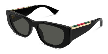 Gucci GG1959S Shiny Black glasses - Shiny Black - Angle View