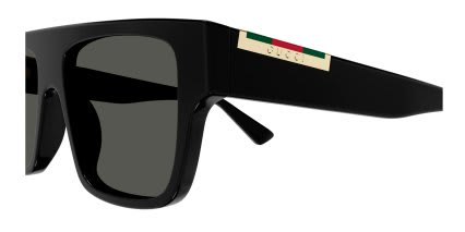 Gucci GG1960S Black glasses - Shiny Black - Side View