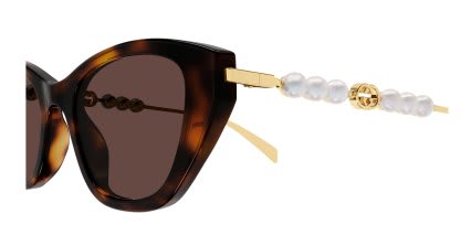 Gucci GG1968S Tortoise glasses - Tortoise - Side View