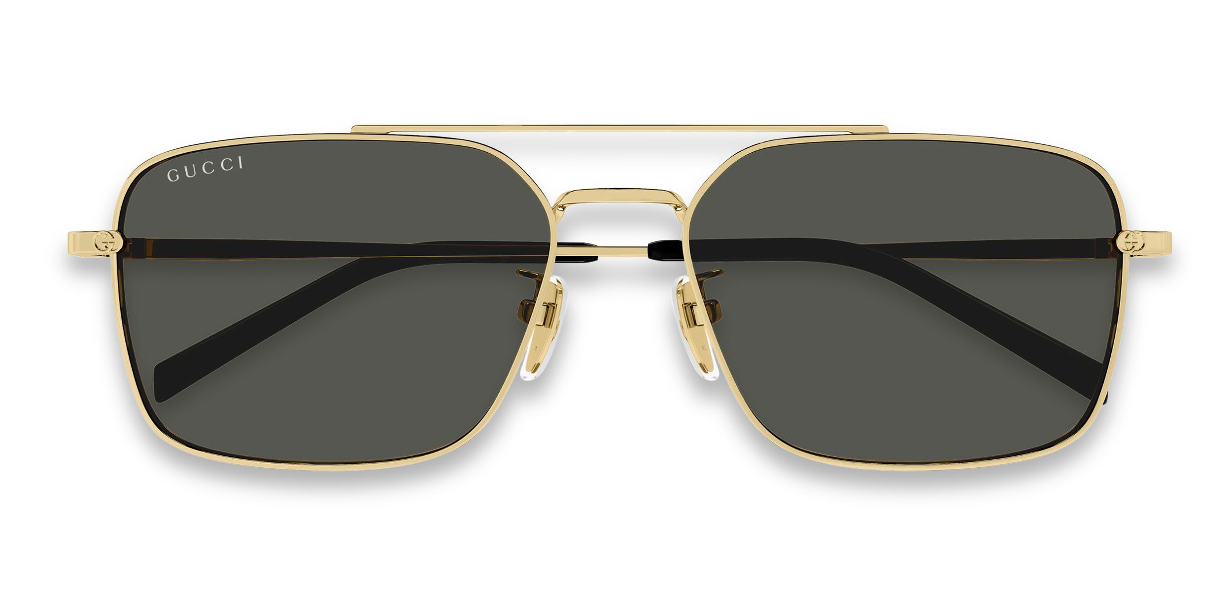 Gucci GG0061S glasses - Gold - Frontal View