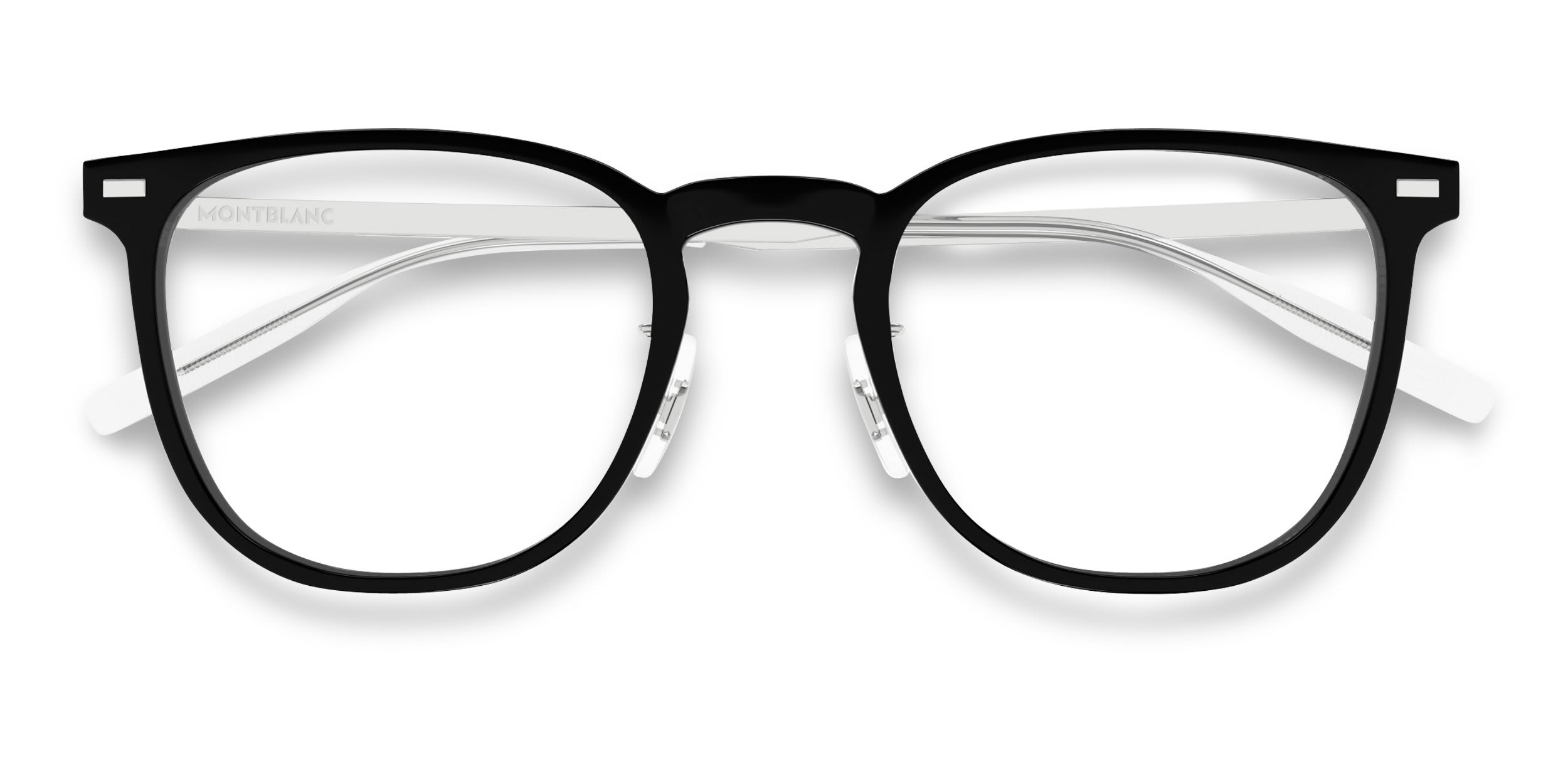 Mont Blanc MB0393ON Shiny Black glasses - Shiny Black - Frontal View